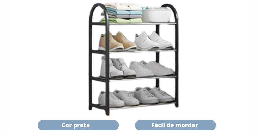 Organizador de Sapatos XJ-02 – Caixa com 50 Peças