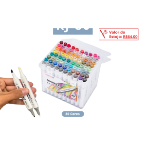 Canetinhas Hidrocor KJ – Estojo 80 Cores - Imagem 2
