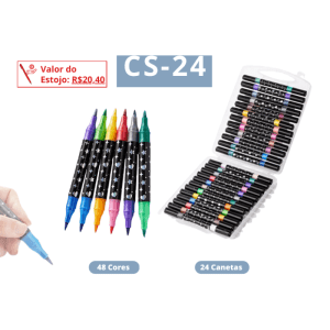 Canetinhas Hidrocor CS – Estojo 24 Cores - Image 4