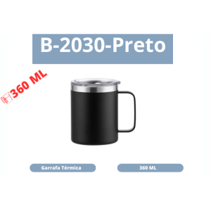Garrafa Térmica 360ml B-2030 Preto - Image 4