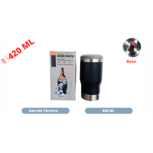 Garrafa Térmica 420ml YT-1012 Preto – Caixa com 50 Peças - Image 4