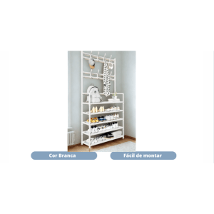 Estante Organizadora XJ-06 Branco – Caixa com 16 Peças - Imagem 3
