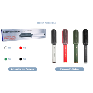 Escova Alisadora Elétrica CH-108 – Caixa com 60 Peças - Imagem 3