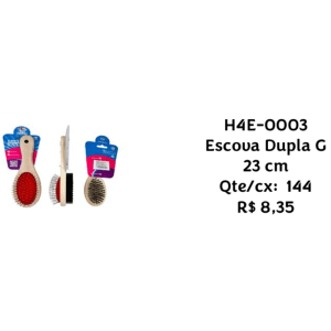 Escova Dupla G 23cm H4E-0003 – Caixa com 144 Peças - Imagem 3