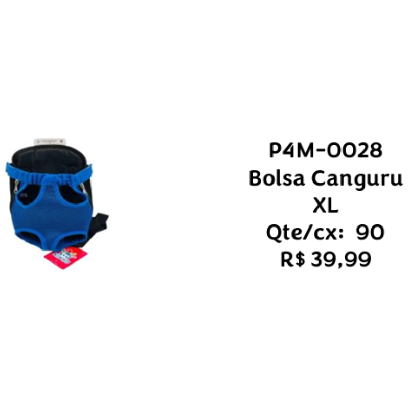 Bolsa Canguru XL P4M-0028 – Caixa com 90