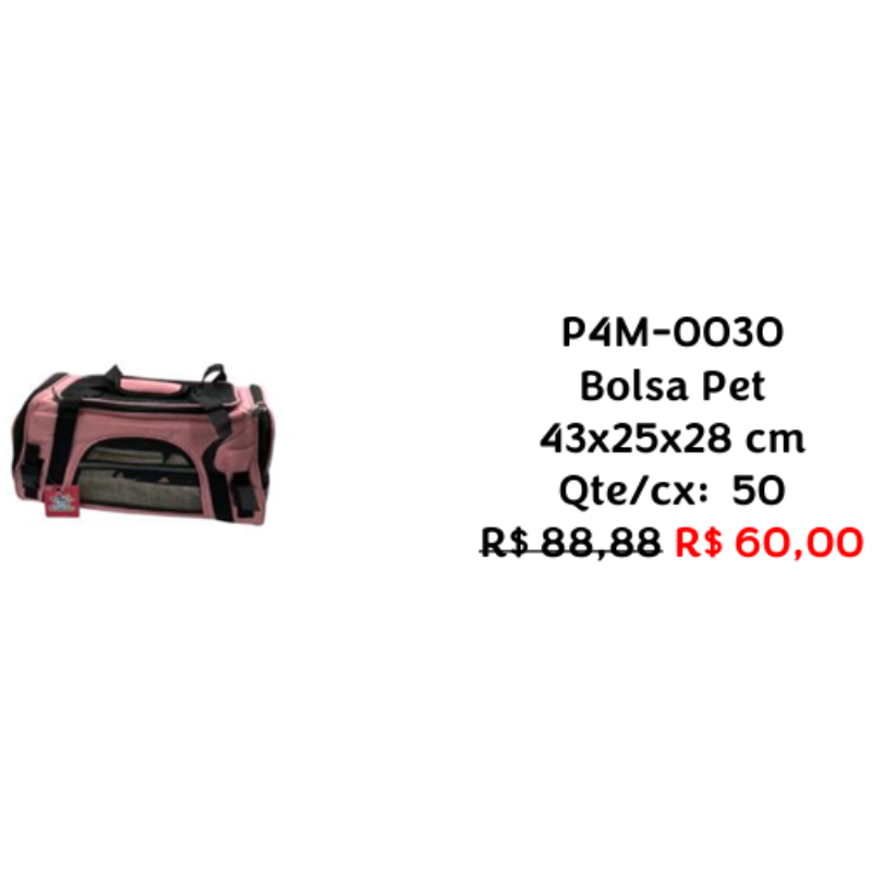 Bolsa Pet 43×25×28cm P4M-0030 – Caixa com 50