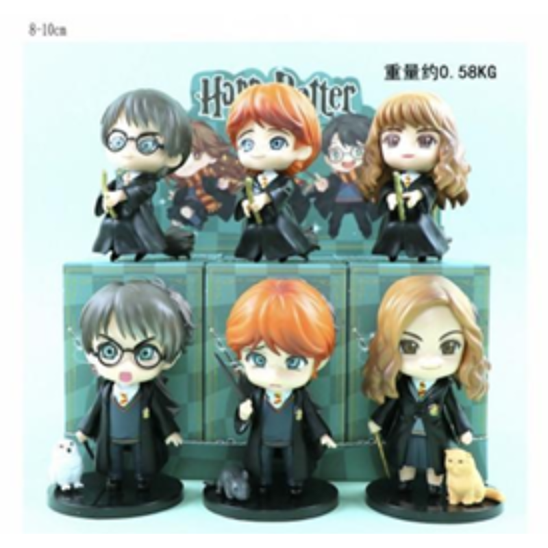Kit Mini Figuras Tema Bruxos – 6 Peças (Qte/cx 90)
