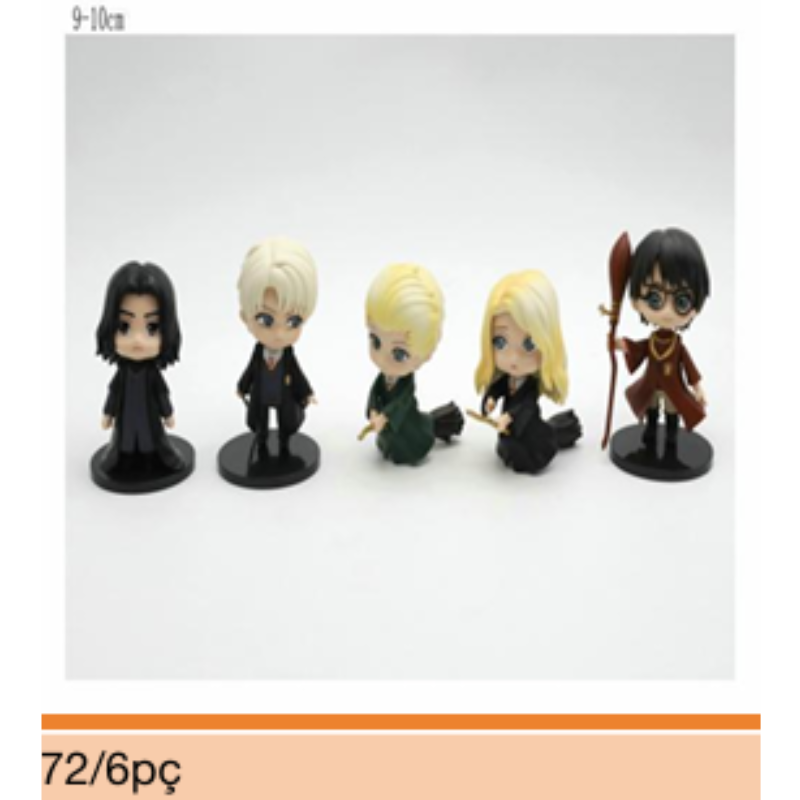 Kit Mini Figuras Tema Bruxos – 6 Peças (Qte/cx 72)