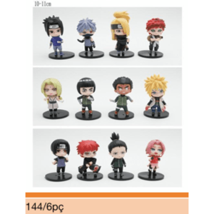 Kit Mini Figuras Anime Mix – 6 Peças (Qte/cx 144) - Image 3