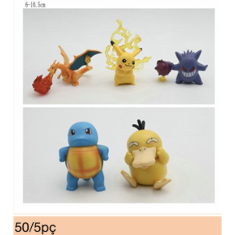 Kit Mini Figuras Monstrinhos – 5 Peças (Qte/cx 50)