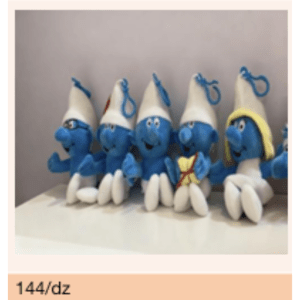 Chaveiro de Pelúcia Azul Sortido – Caixa 144/dz - Image 3