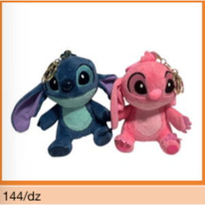 Chaveiro de Pelúcia Duo Azul/Rosa – Caixa 144/dz - Image 3
