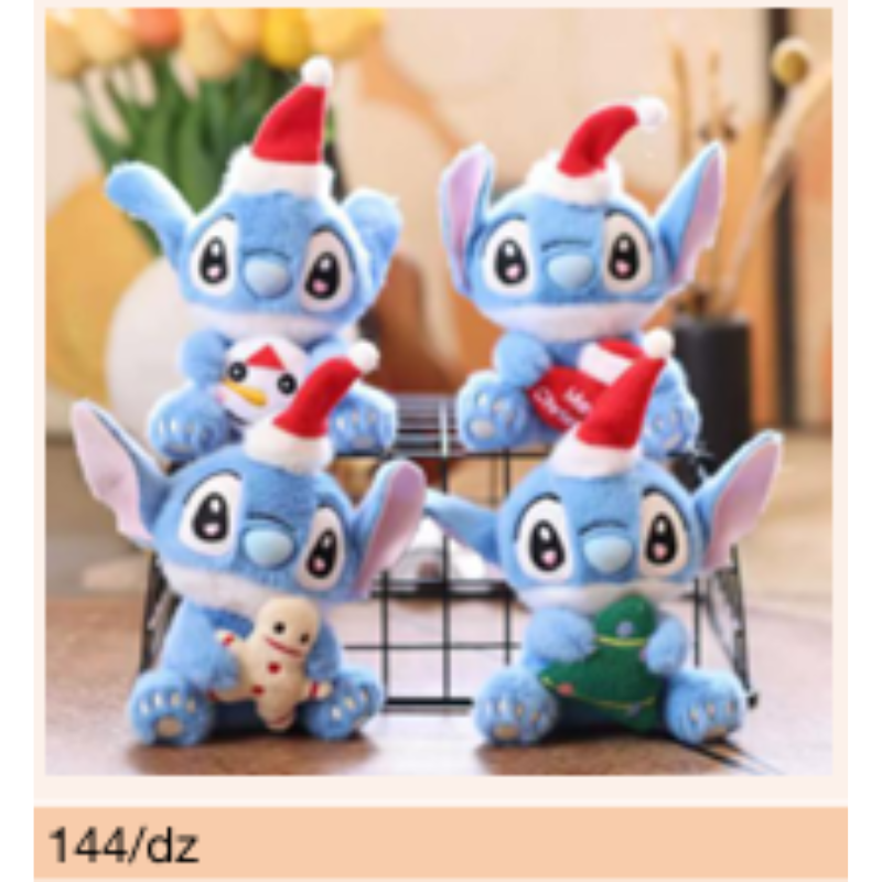 Mini Pelúcias Azuis Tema Natal – Caixa 144/dz