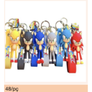 Chaveiro Personagens Estilo Gamer com Fita – Caixa 48 Peças - Image 3