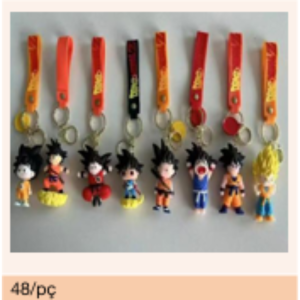 Chaveiro Mini Personagens Sortidos com Fita – Caixa 48 Peças - Image 2