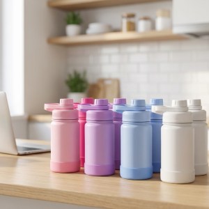 Garrafa Térmica 400ml Base Emborrachada YT-1041 – Caixa com 50 Peças - Image 3