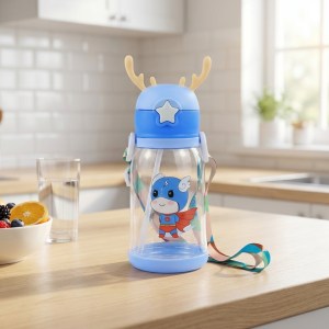 Garrafa Infantil 600ml YT-006 Azul – Caixa com 80 Peças - Imagem 3