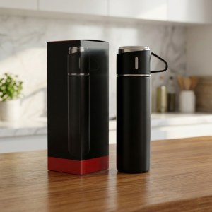 Garrafa Térmica 500ml B-2060 Preto – Caixa com 80 Peças - Image 2