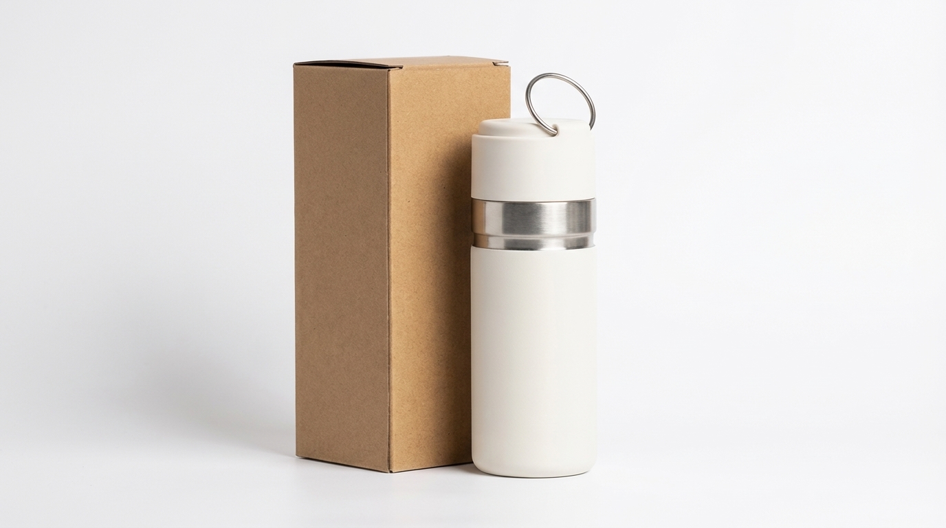 Garrafa Térmica 550ml YT-2070 Branco – Caixa com 60 Peças