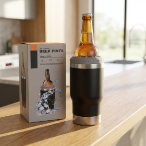 Garrafa Térmica 420ml YT-1012 Preto – Caixa com 50 Peças - Image 2