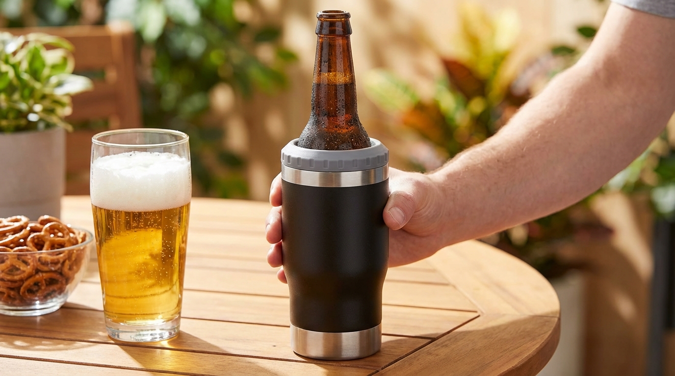 Garrafa Térmica 420ml YT-1012 Preto – Caixa com 50 Peças