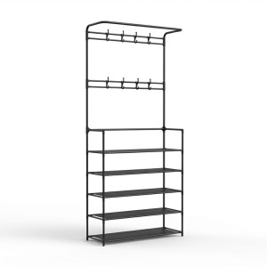 Estante Organizadora XJ-06 Preto – Caixa com 16 Peças - Imagem 1