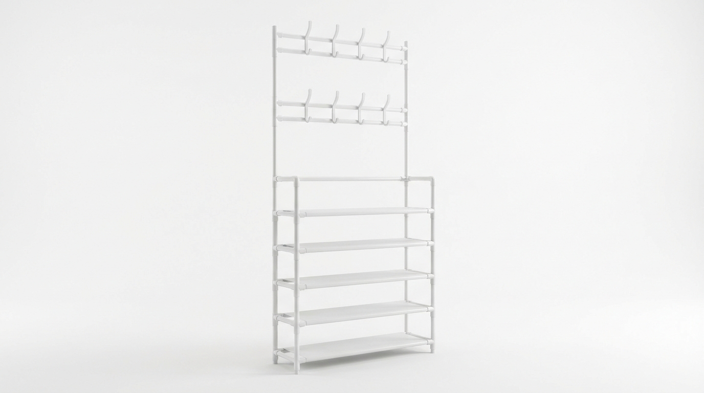 Estante Organizadora XJ-06 Branco – Caixa com 16 Peças