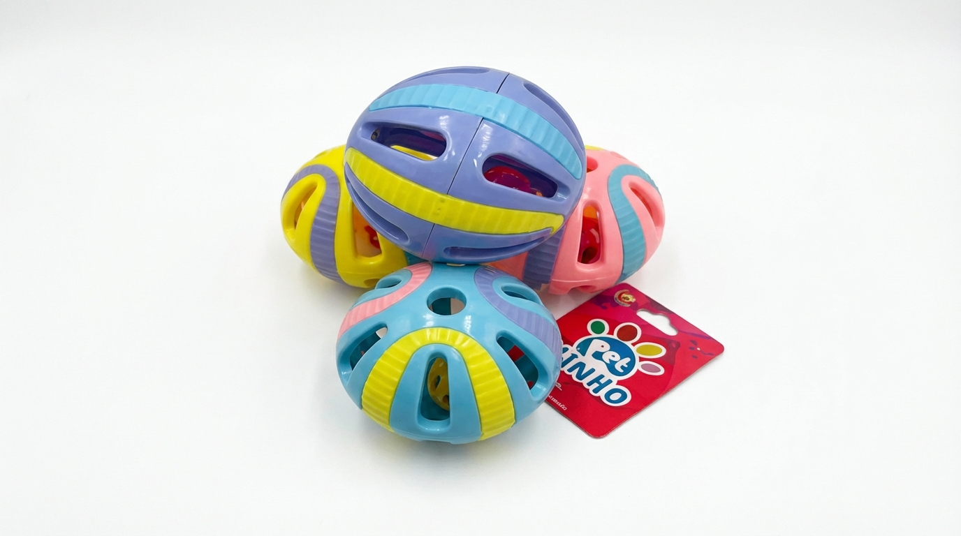 Brinquedo Pet Bola Guizo 8cm B6G-0007 – Caixa com 240 Peças