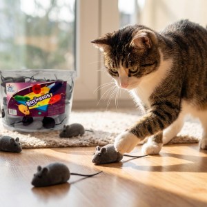 Brinquedo Pet Ratinho B6G-0020 – Caixa com 12 Potes (50 un. cada) - Imagem 2