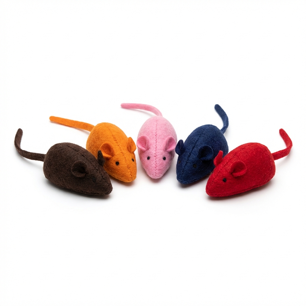 Brinquedo Pet Ratinho Colorido B6G-0021 – Caixa com 50 Potes