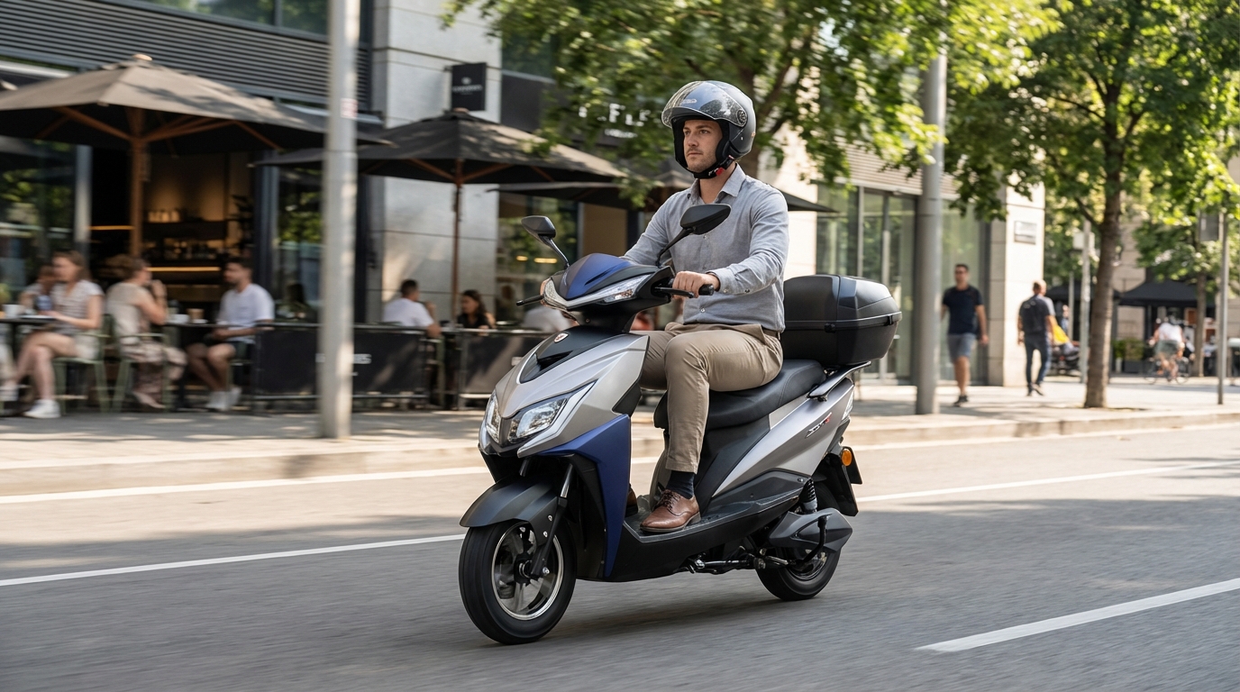 Scooter Elétrica ZENTRA 1500W – Painel Digital – Bateria Chumbo 72V/20A (Necessita CNH)