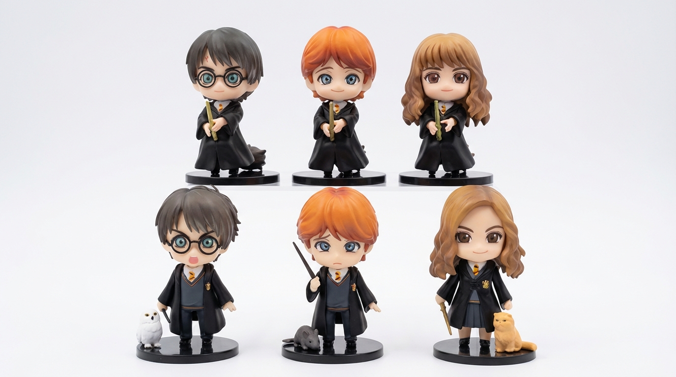 Kit Mini Figuras Tema Bruxos – 6 Peças (Qte/cx 90)