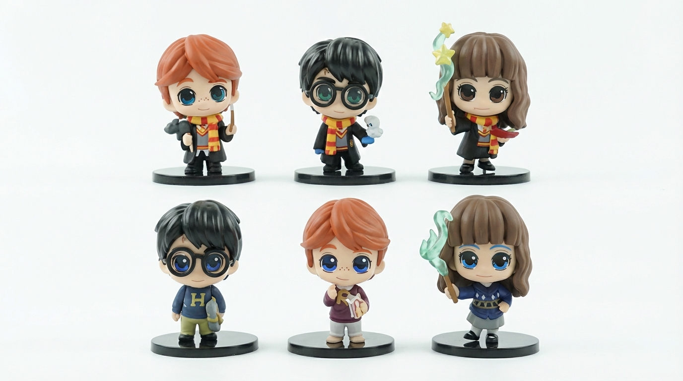 Kit Mini Figuras Tema Bruxos – 6 Peças (Qte/cx 90)