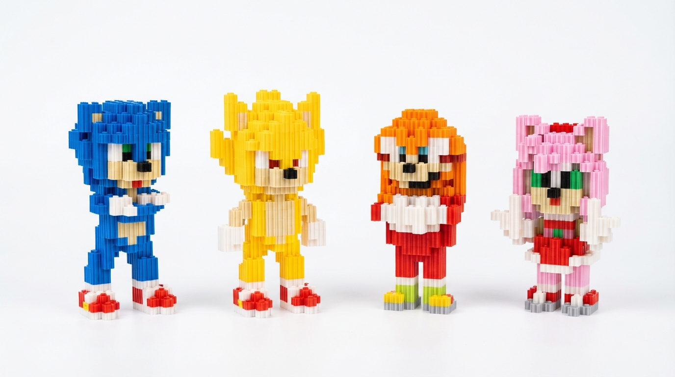 Kit Mini Blocos Personagens Q-10 – 24 Peças (Qte/cx 240)