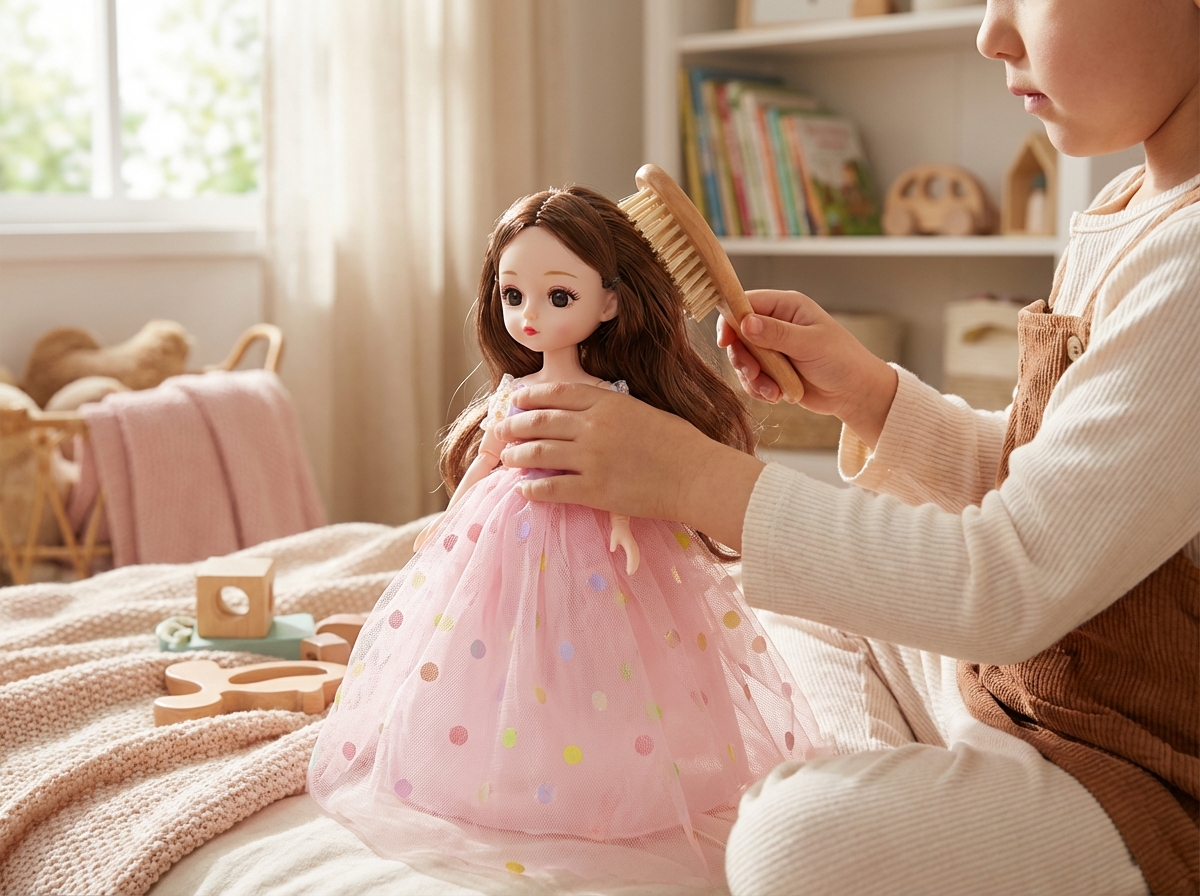 Boneca Princesa 30cm Vestido Rosa – Kit 6 Peças (Qte/cx 108)