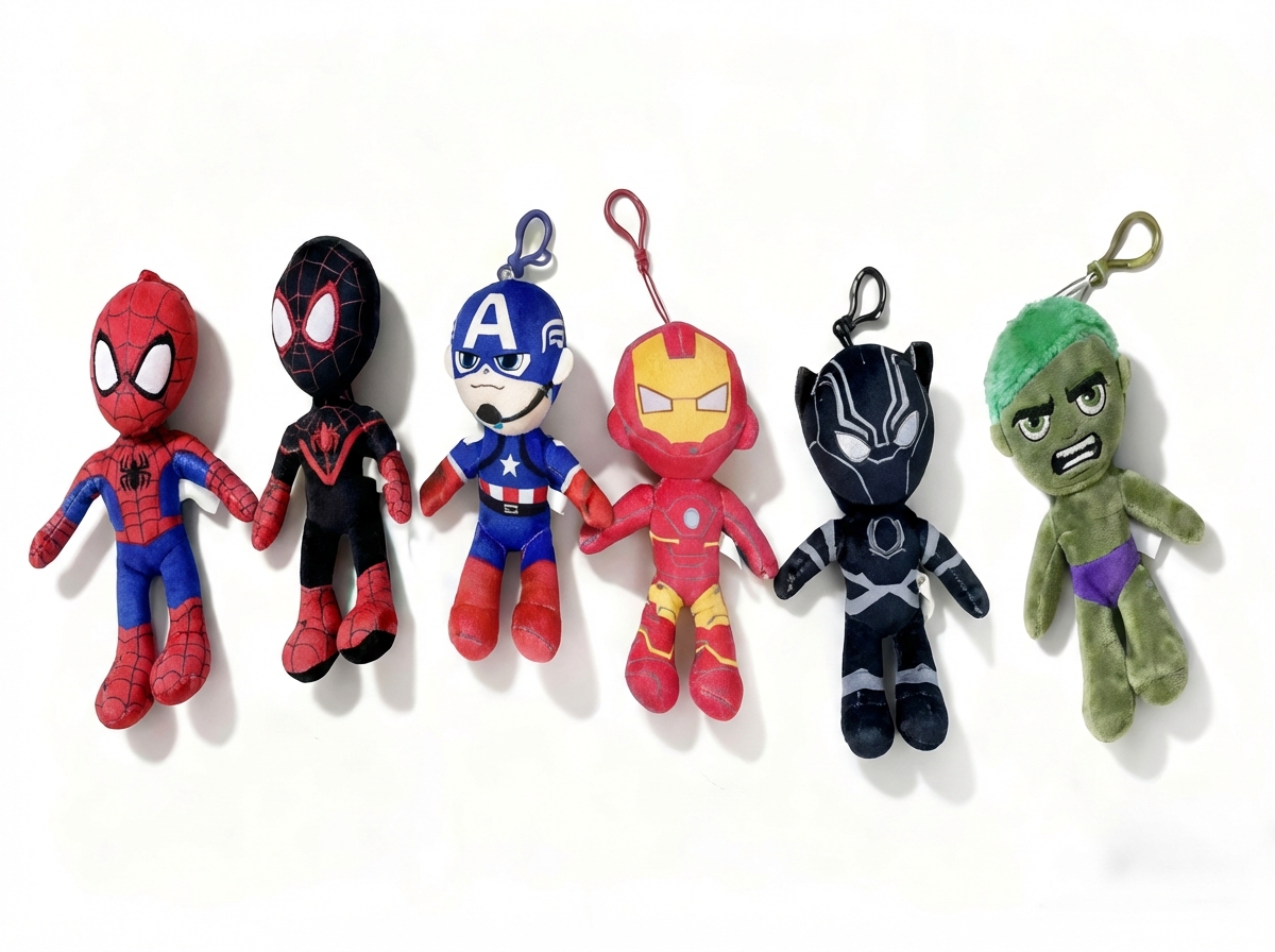 Chaveiro de Pelúcia Personagens Heróis – Caixa 144/dz