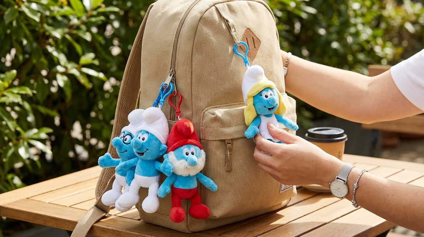 Chaveiro de Pelúcia Azul Sortido – Caixa 144/dz