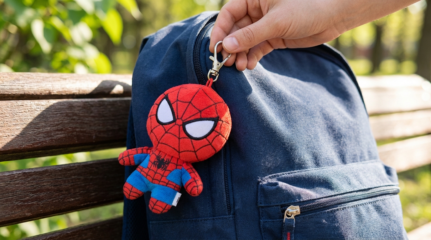 Chaveiro de Pelúcia Estilo Heróis – Caixa 144/dz