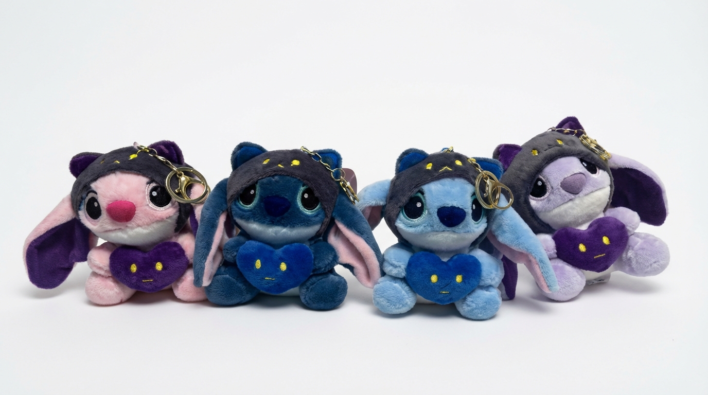 Chaveiro de Pelúcia Azul Sortido – Caixa 144/dz