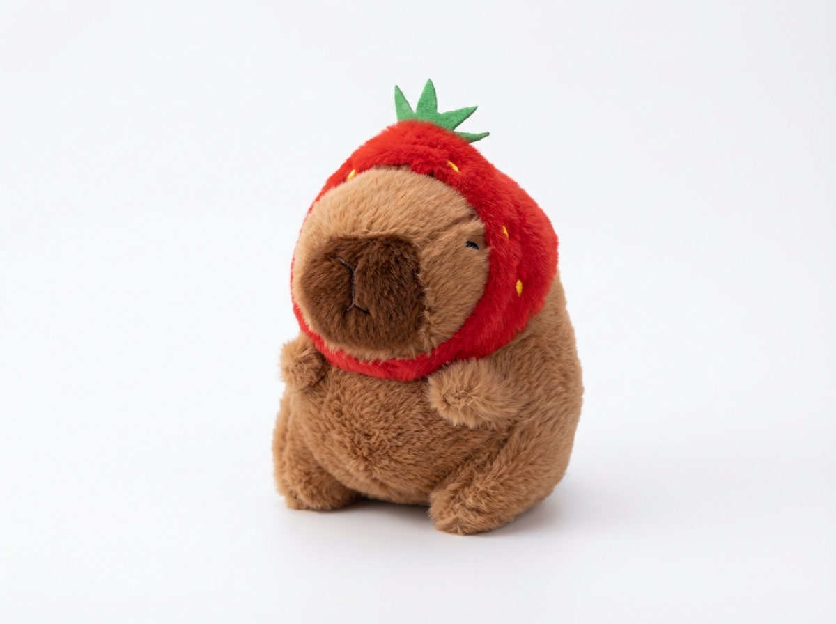 Pelúcia Marrom Tema Morango – Caixa 66/dz