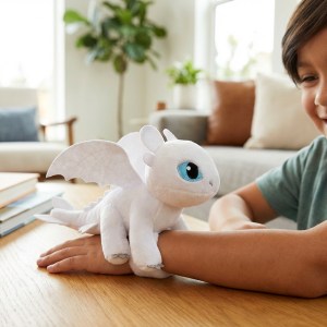 Chaveiro de Pelúcia Dragão Preto/Branco – Caixa 180/dz - Image 2