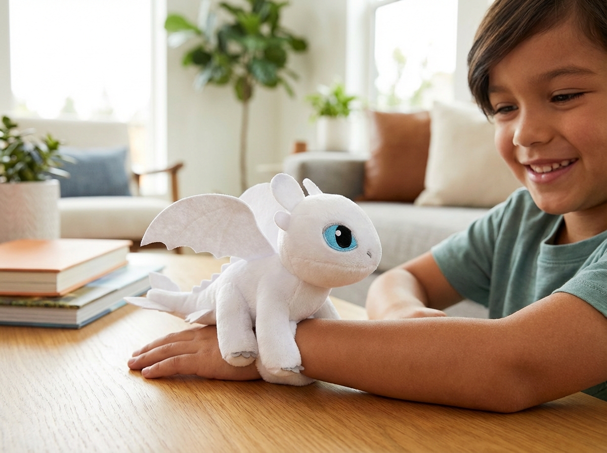 Chaveiro de Pelúcia Dragão Preto/Branco – Caixa 180/dz