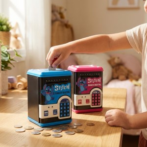 Cofrinho Eletrônico Infantil com Senha – Caixa 50 Peças - Image 2