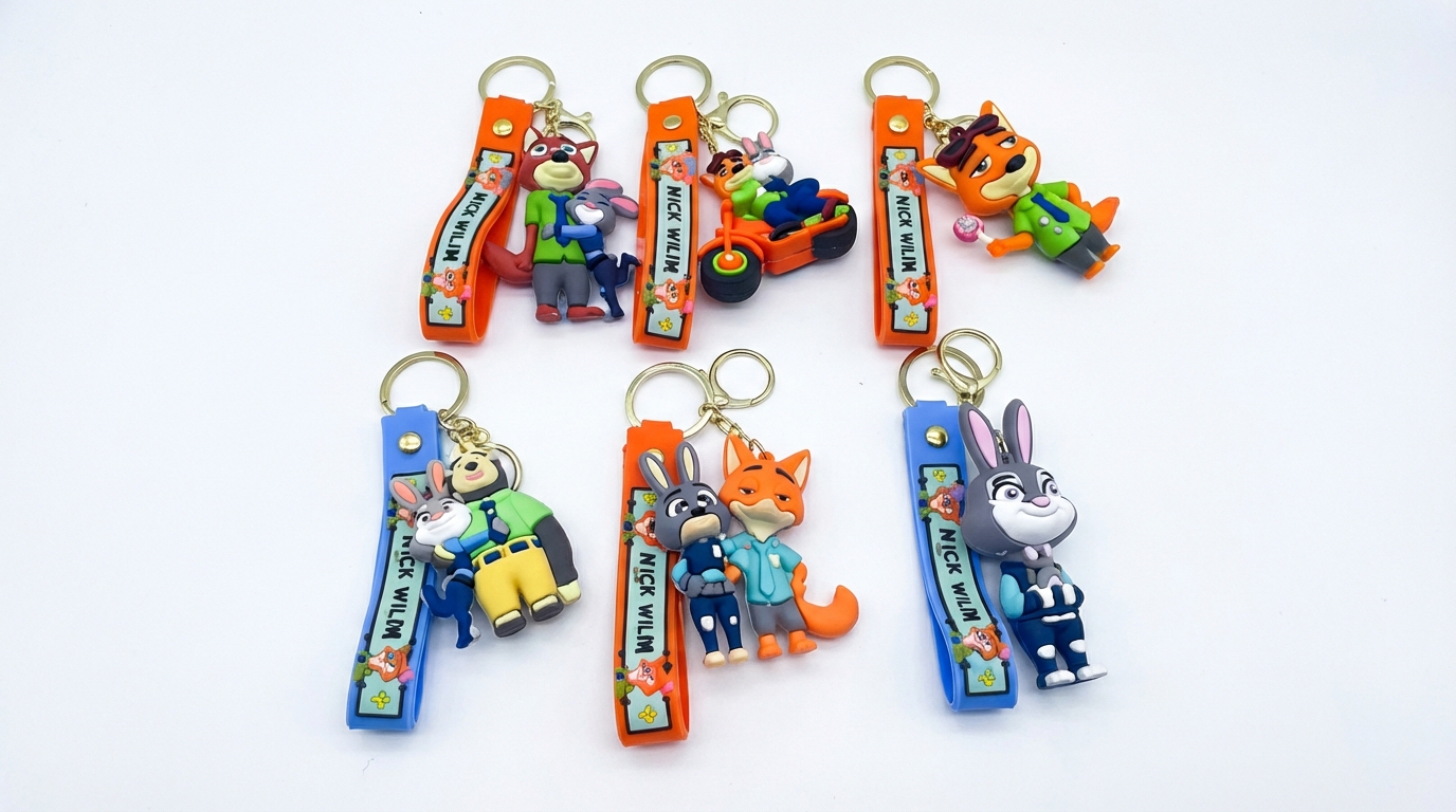 Chaveiro Personagens Sortidos (Cartela) – Caixa 48 Peças