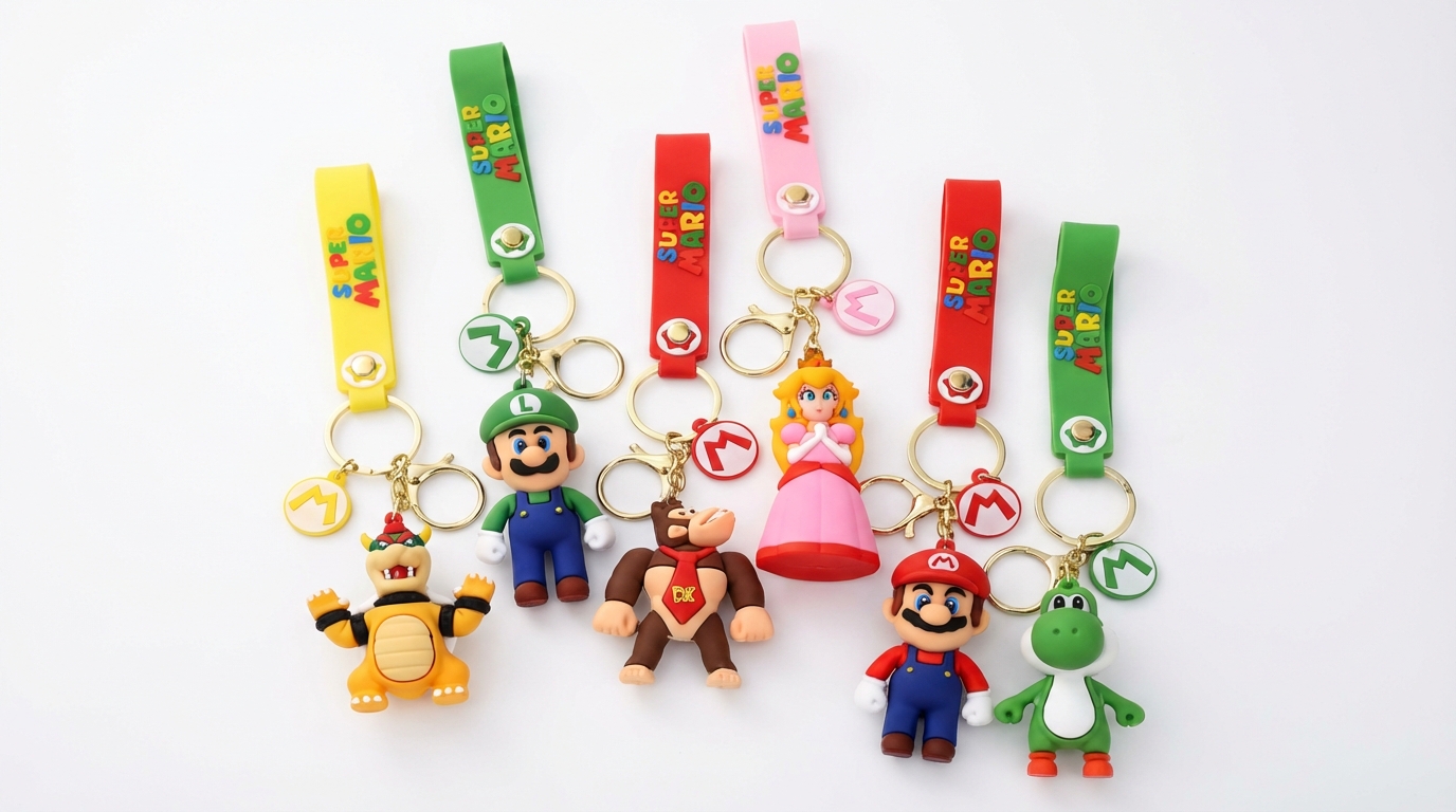 Chaveiro Personagens Clássicos com Fita – Caixa 48 Peças