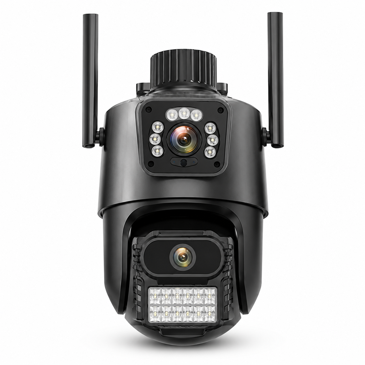 Câmera Segurança Externa Lente Dupla Full HD 360° Cx 24 Peças