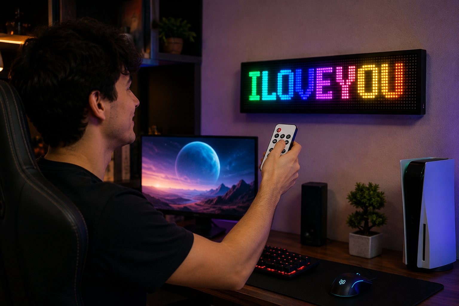 Painel LED Flexível RGB Bluetooth HRP-1696 Cx 60 Peças
