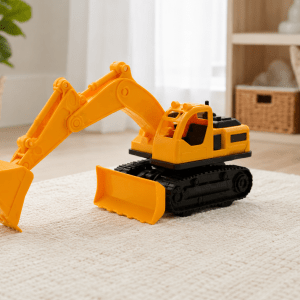 Mini Escavadeira de Plástico Cx 72 Peças - Imagem 2