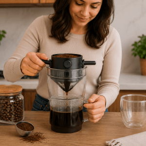 Mini Coador de Café Individual Reutilizável Cx 120 Peças - Imagem 3