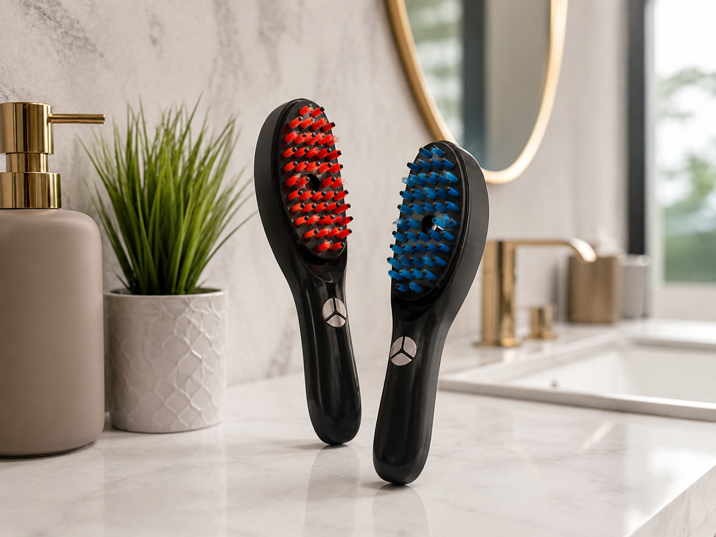 Escova Massageadora Capilar 4 em 1 LED Cx 150 Peças